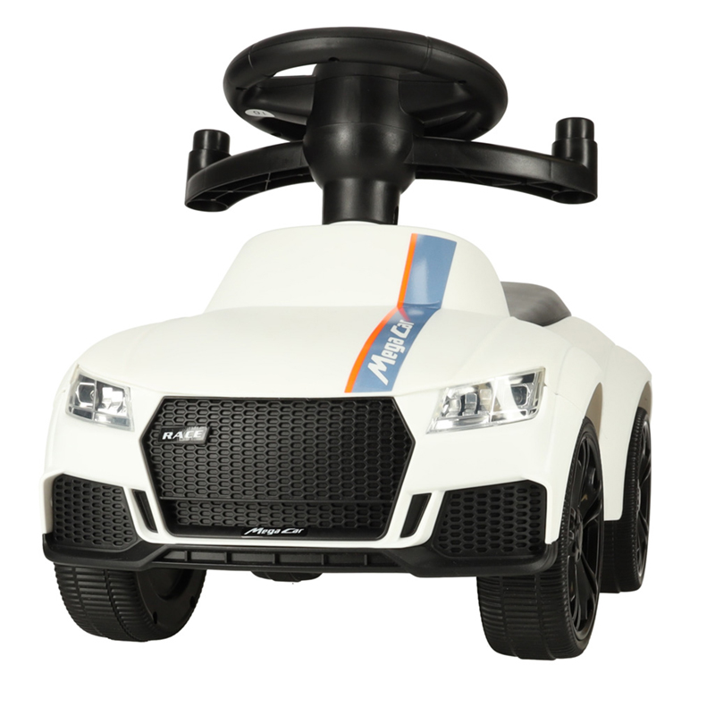 Detské odrážadlo Auto so zvukmi a svetielkami biele