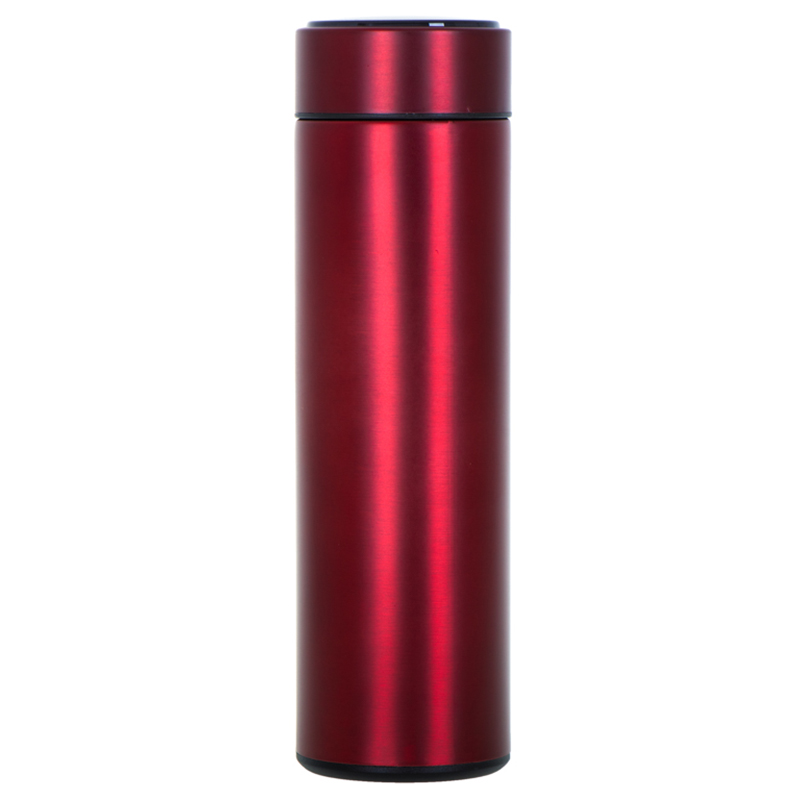 Smart termo hrnček LED 500ml bordový