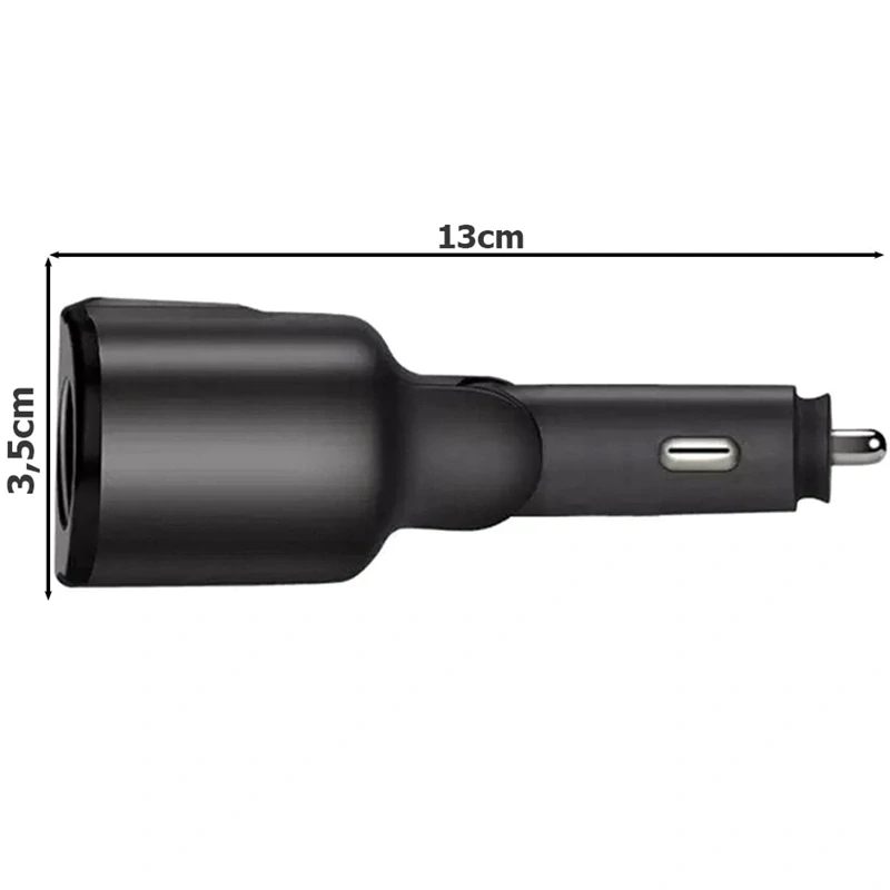 Rozdeľovač autozásuvky 12V 2xUSB s voltmetrom