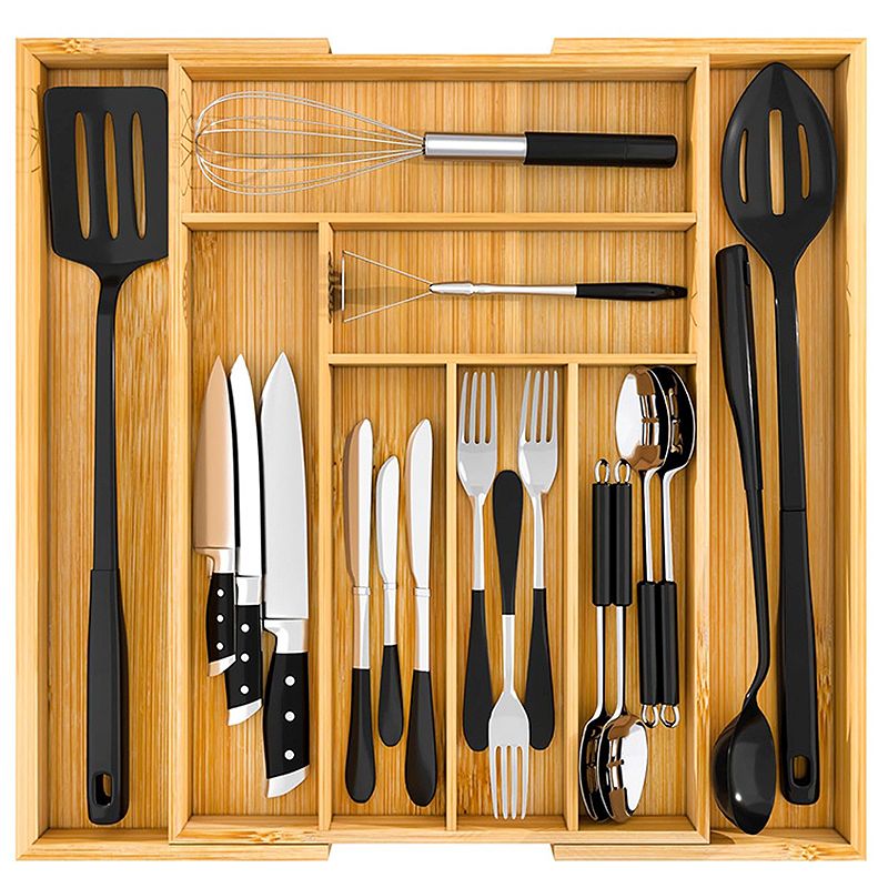 Bambusový organizér do zásuvky 