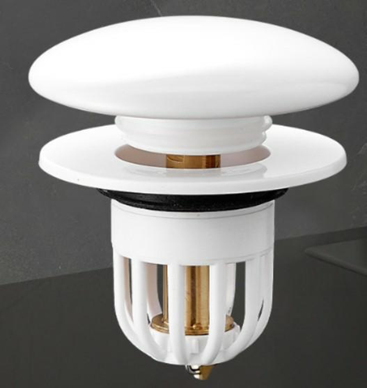 Zátka do drezu biela