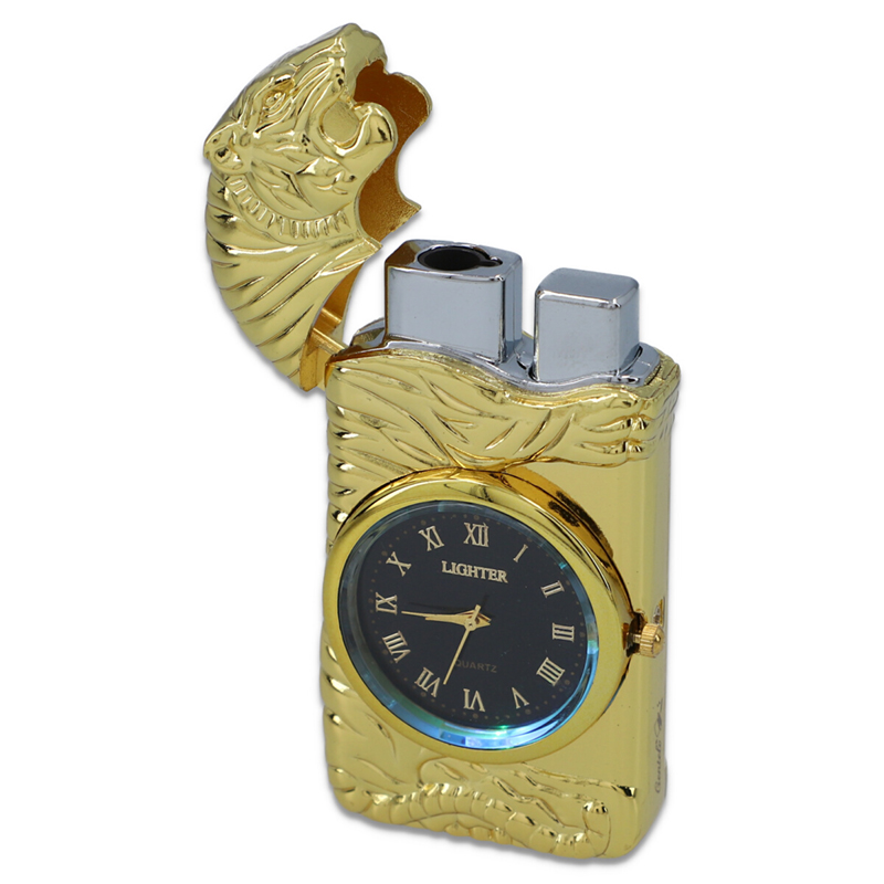 Gentelo turbo zapaľovač s hodinkami v darčekovej kazete