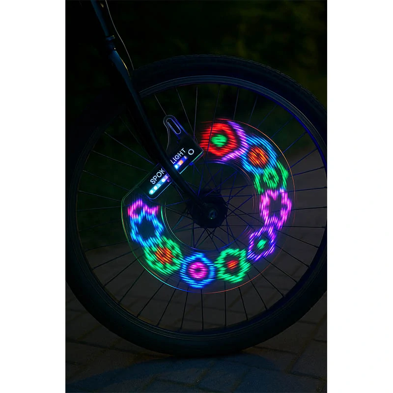 LED svetlo do výpletu bicykla 32 LED – viacfarebné