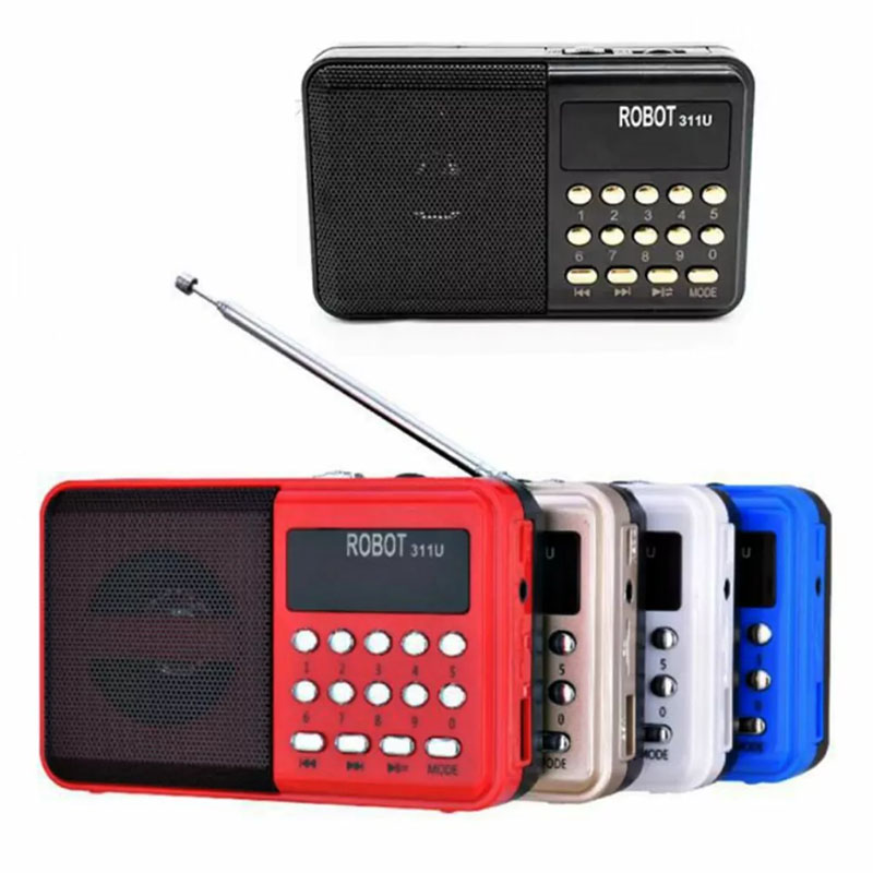 Vreckové mini FM USB rádio 