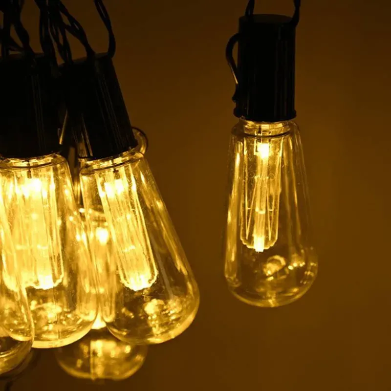 Záhradná solárna girlanda žiarovky 10LED 3m