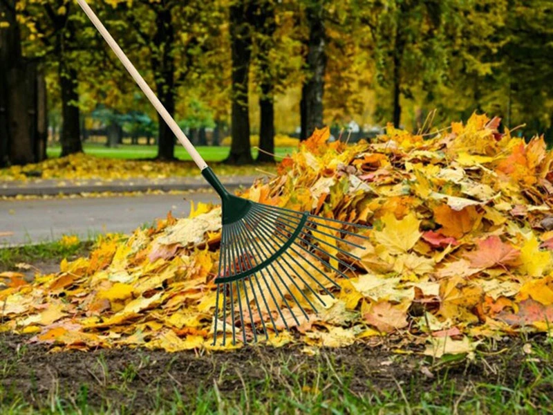 Záhradné hrable kovové 36 cm bez násady