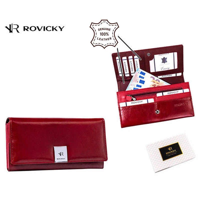 ROVICKY - Peňaženka dámska kožená RPX-27A-4-8063