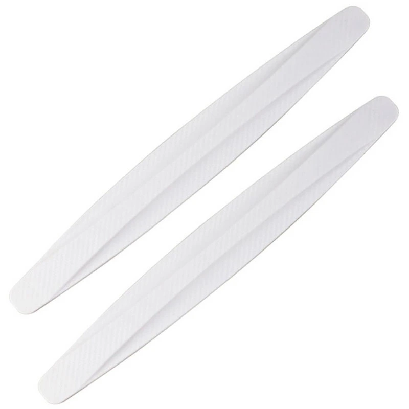 Flexibilná gumená ochranná lišta na nárazník auta 2ks biela