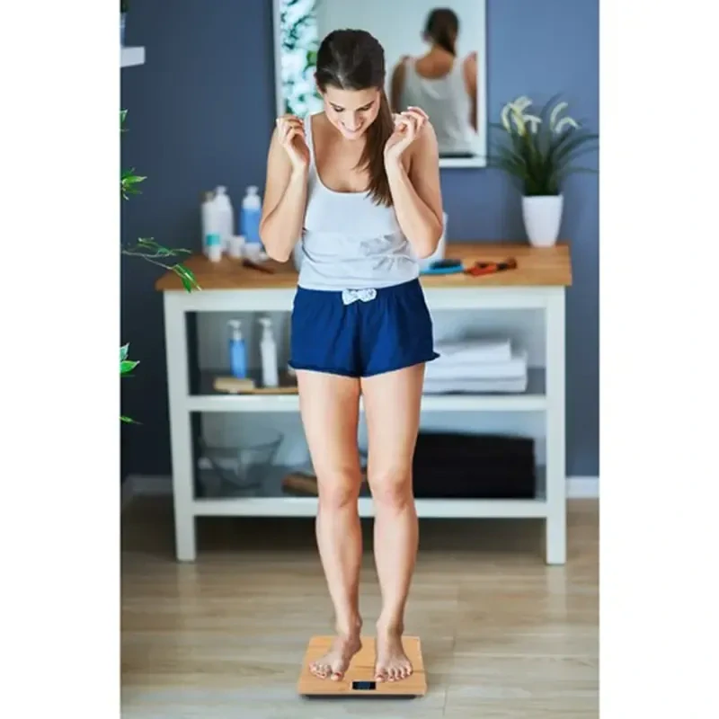Osobná váha bambusová LCD do 180kg