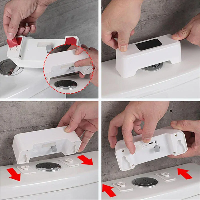 Inteligentný senzor na bezdotykové splachovanie WC - modrý