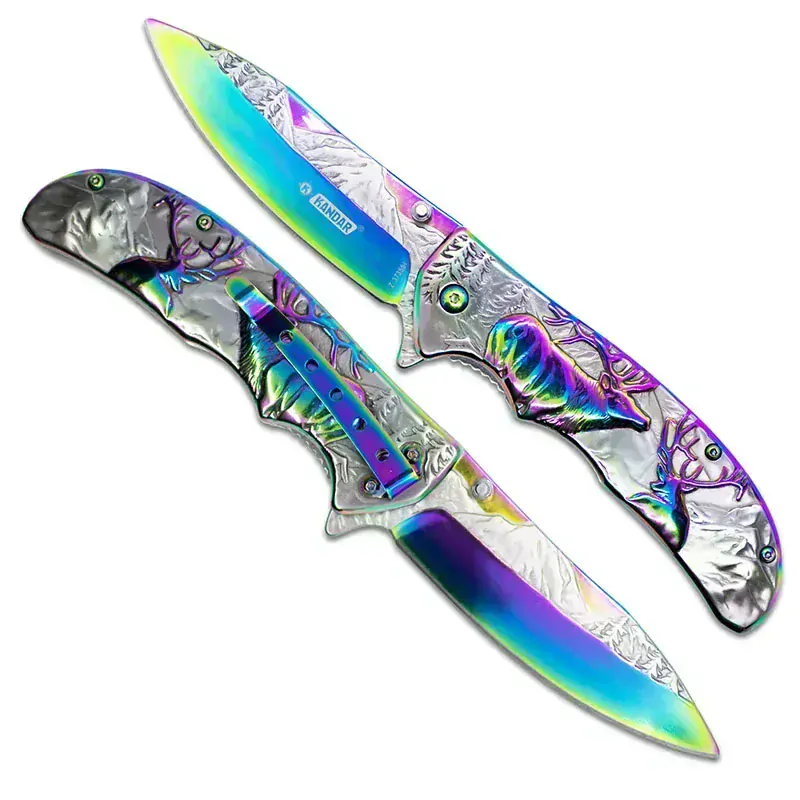 Rainbow Deer - Vreckový nožík kovový 21/9cm