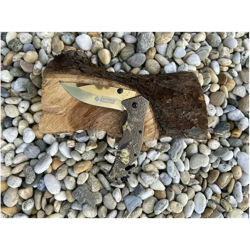 Nôž záchranársky Kandar Jeleň gold 21/9cm