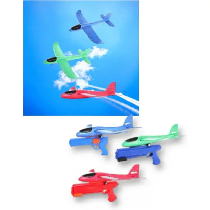 Vystreľovač lietadla s penovým lietadlom