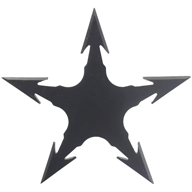 Hviezdica vrhacia 9,5cm/6 hrotov čierna