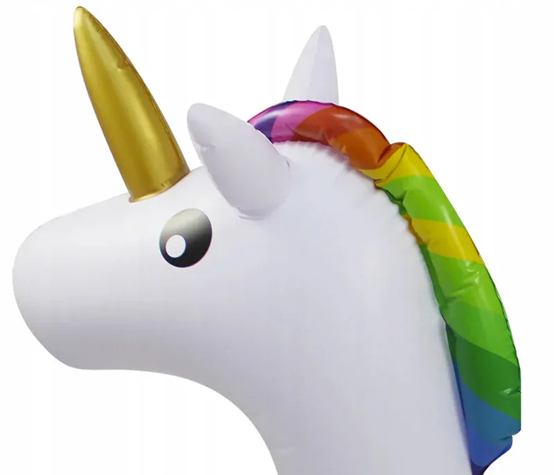 Plávacie koleso detské s otvormi pre nohy Jednorožec