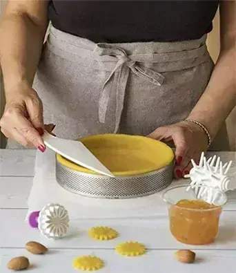 Nerezový cukrársky kruh na tortu a koláče 20 x 2 cm