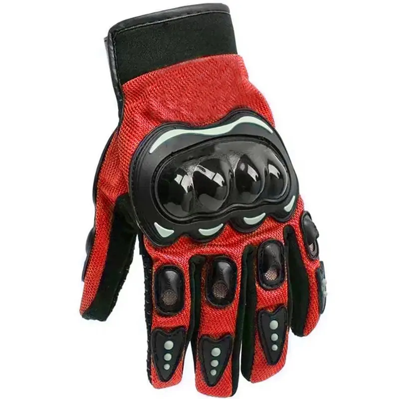 Rukavice na motocykel červené L