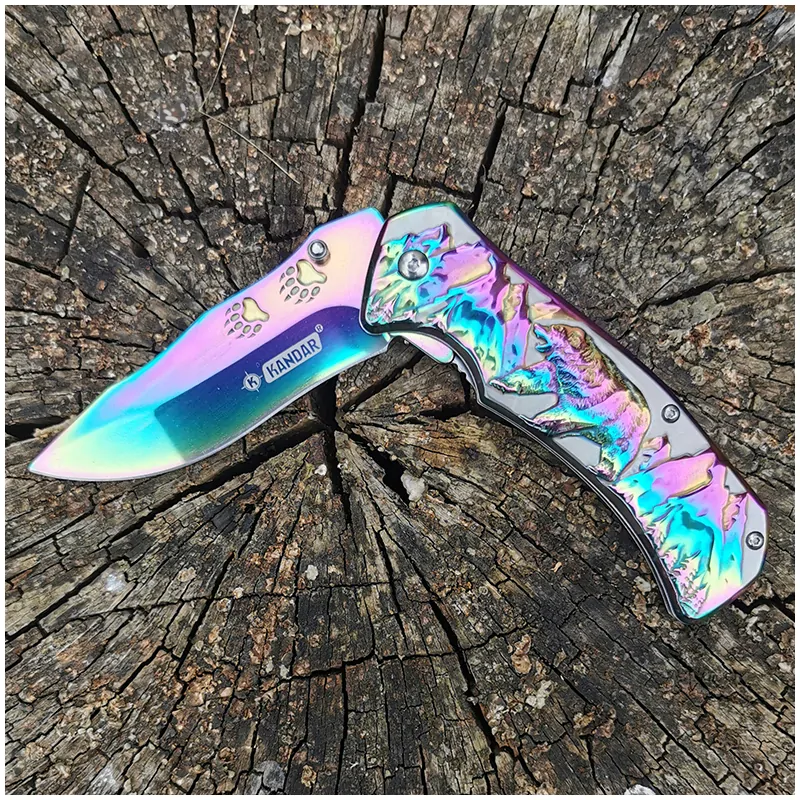 Rainbow Bear - Vreckový nožík kovový 21/9cm