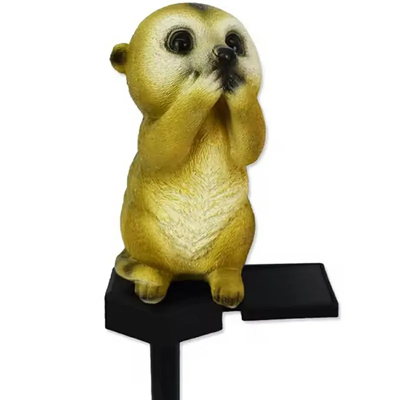 Záhradná solárna lampa Svišť 11cm