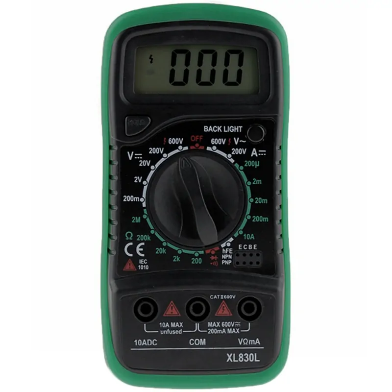 Digitálny multimeter XL830L Green s 2 sondami