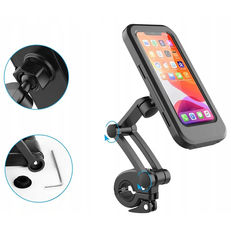 Držiak telefónu na bicykel otočný