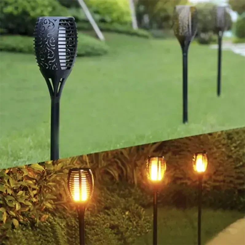 Solárna záhradná LED lampa pochodeň