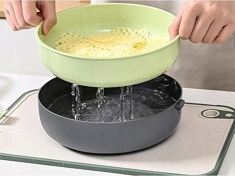 Multifunkčné strúhadlo na zeleninu 9v1 s nádobou