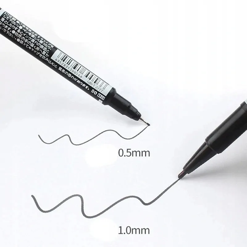 Obojstranný permanentný popisovač tenký čierny