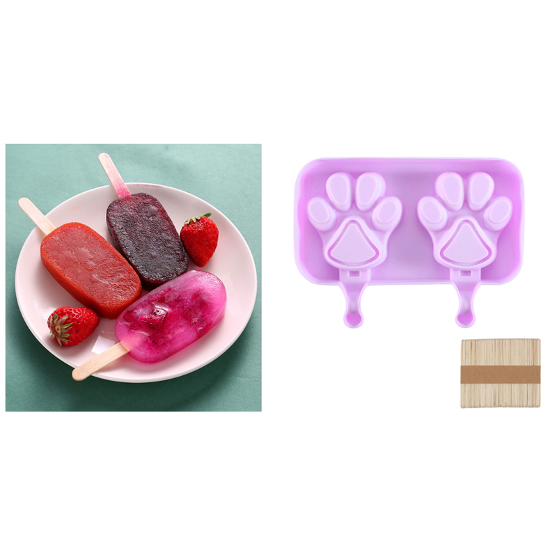 Silikónová forma na nanuky s paličkami - Labka