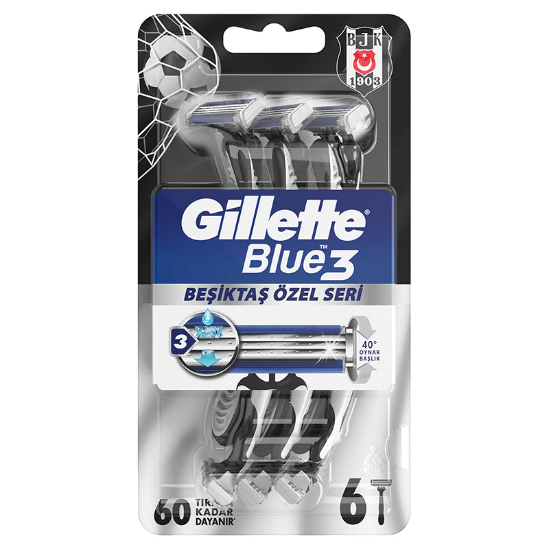 Gillette Blue3 - Žiletky na holenie Body-X Fuze 3-čepieľkové 6ks 