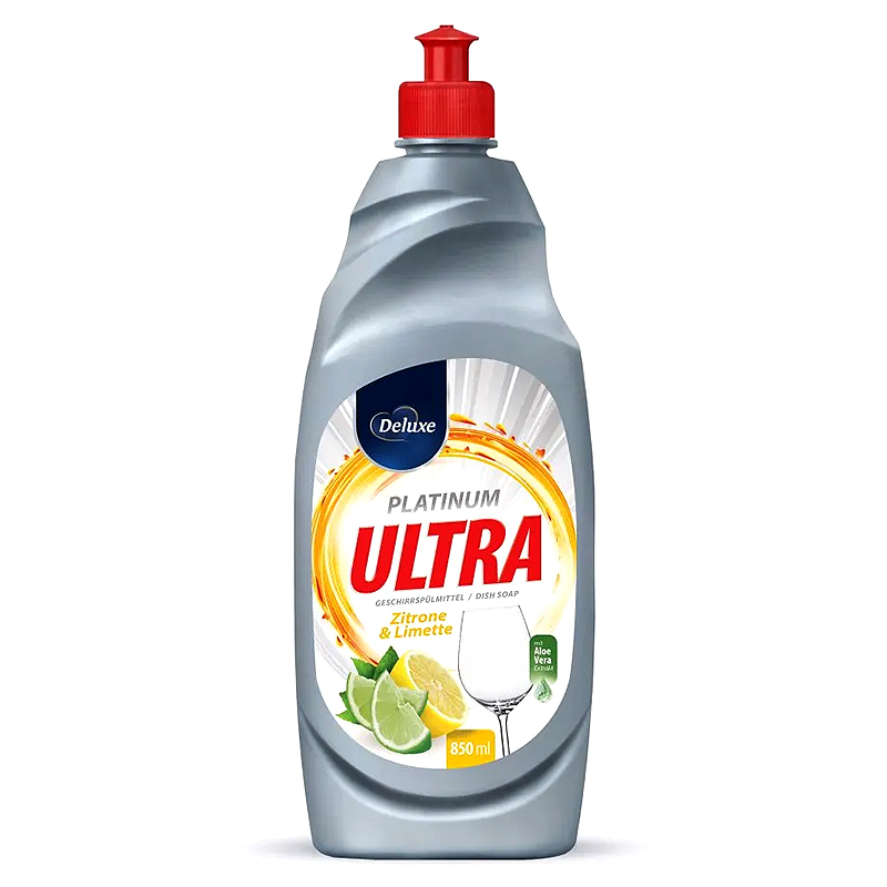 DeLuxe - Čistič na riad Ultra Platinum Original 850 ml