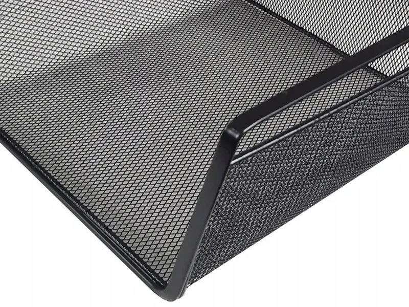 Závesný kovový organizér pod skrinku 28 x 25 x 10cm čierny