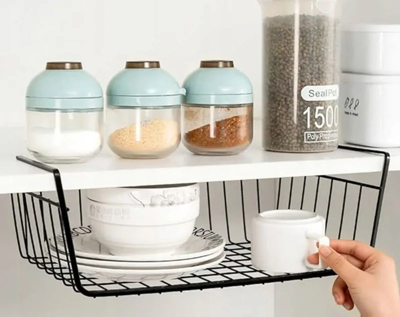 Závesný kovový organizér pod skrinku 31 x 24 x 10cm