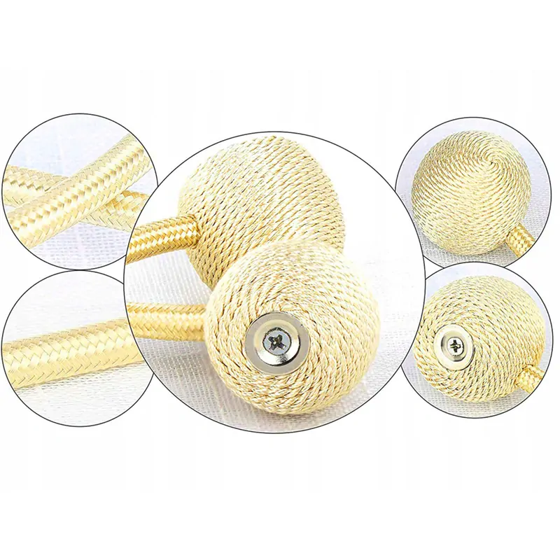 Ozdobná spona na záves 45cm (2ks) zlatá