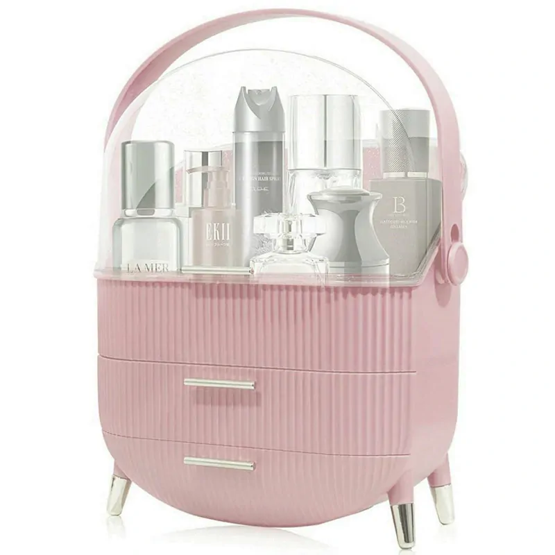 Organizér na kozmetiku a bižutériu 37x28x18cm ružový