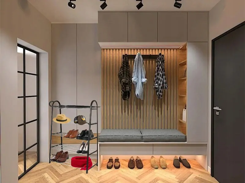 Kovový regál na topánky čierny 79x54x28cm