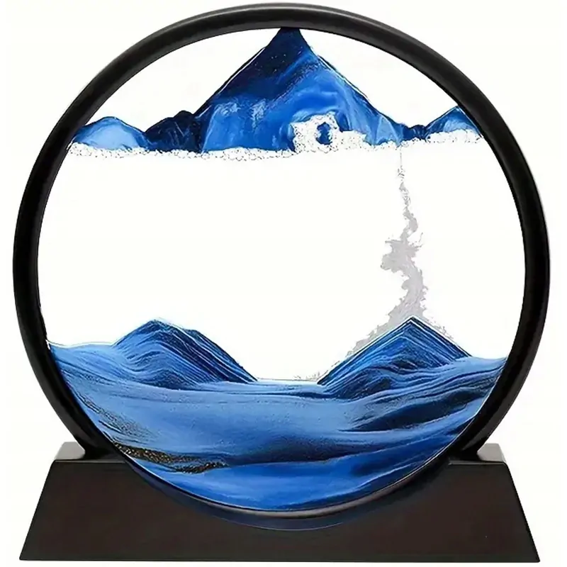 Dekorácia Pohyblivý piesok 3D obraz 18x9cm