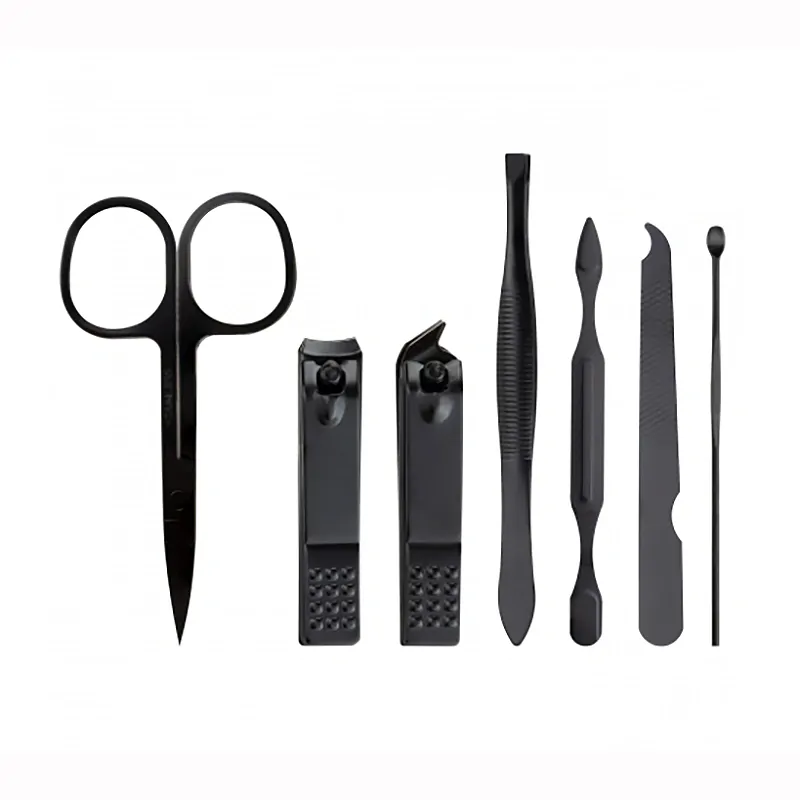 Luxusná manikúra čierna 8 ks