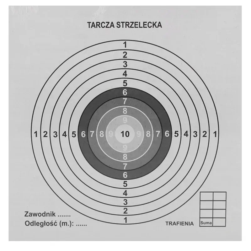 Strelecké terčíky kartónové 14x14cm 100ks
