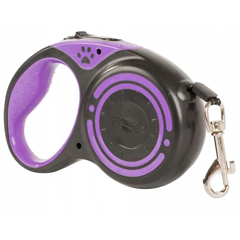 Vodítko pre psa 5m do 15kg fialové