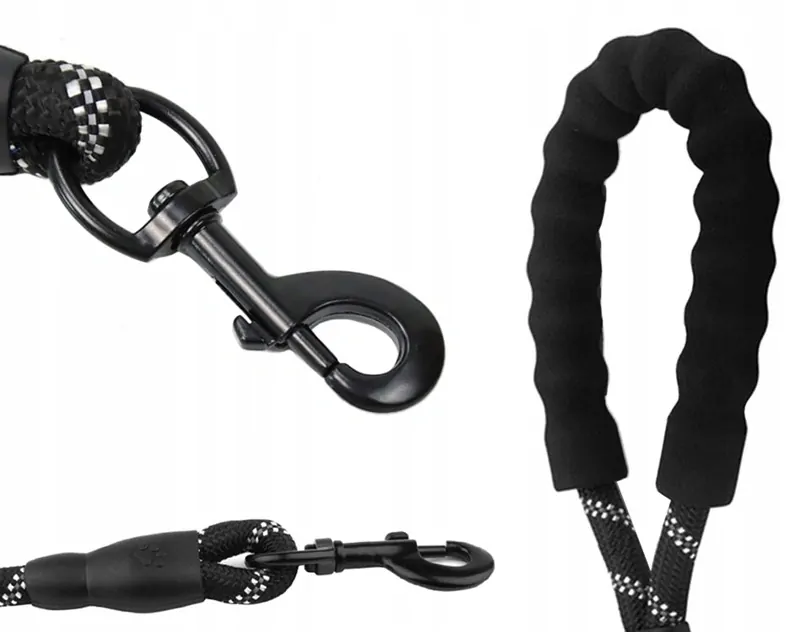 Vodítko pre psa 120cm čierne