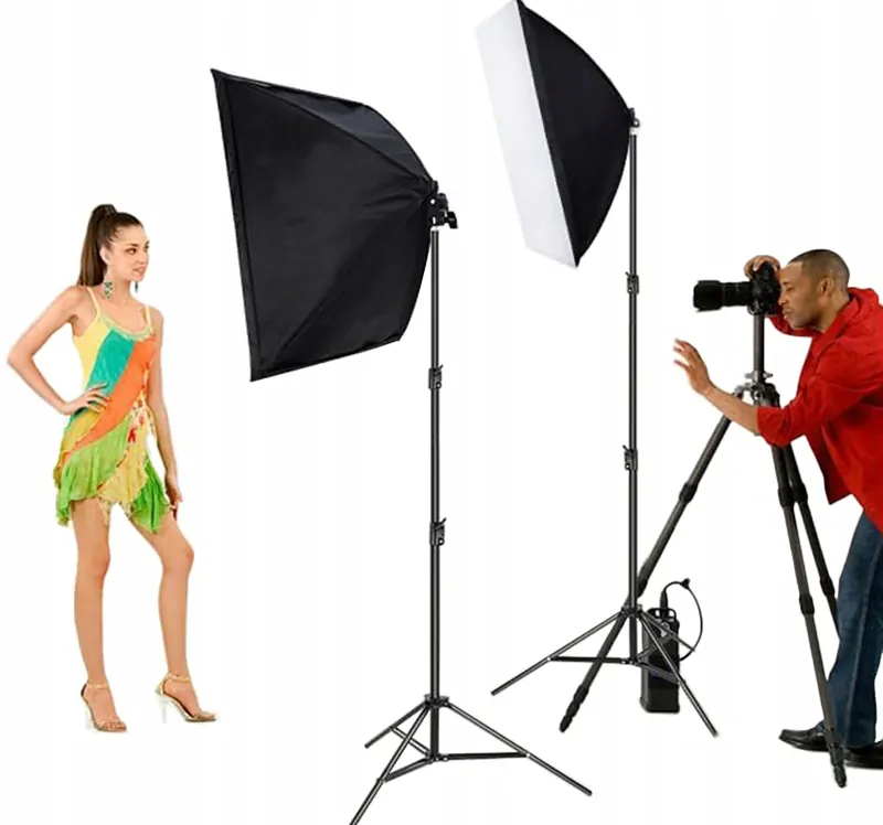 Sada lámp Softbox pre fotoštúdio 2×135 W