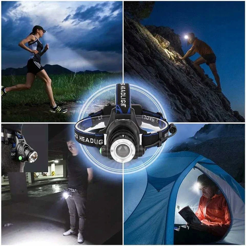 Čelovka LED UV 6 XM-L 8W