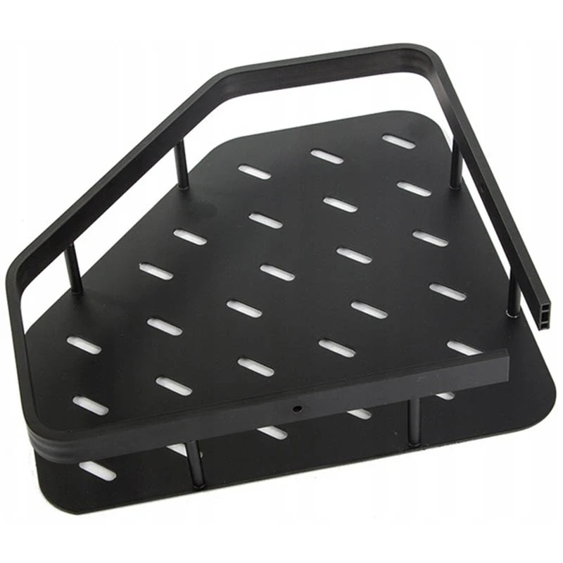 Rohová polička do kúpeľne kovová