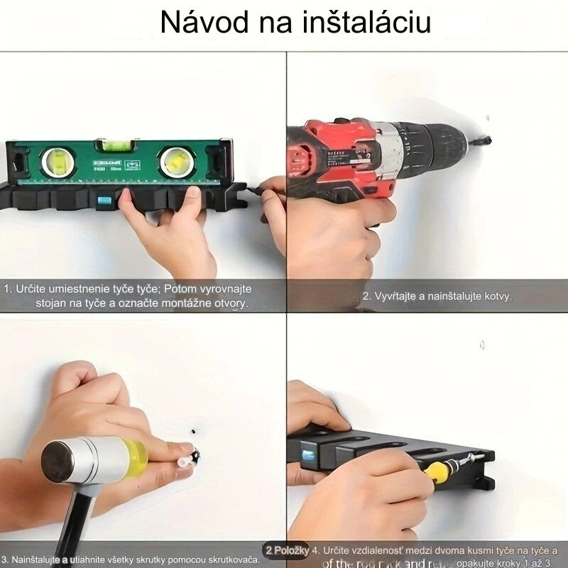 Nástenný vešiak na udice