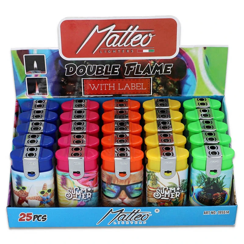 Zapaľovač s dvojitým plameňom Matteo Summer no.195514
