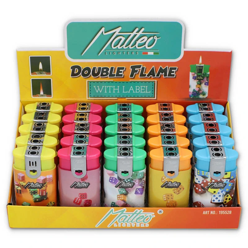 Zapaľovač s dvojitým plameňom Matteo Dice no.195528