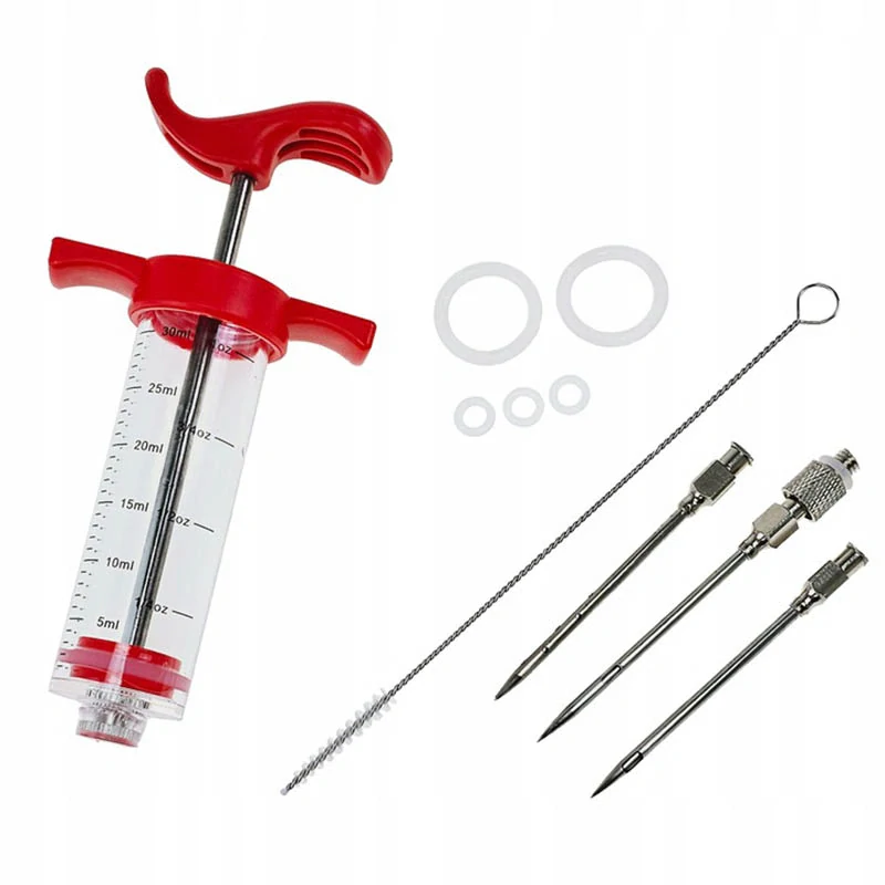 Injektor na marinovanie mäsa 30ml s 3 ihlami