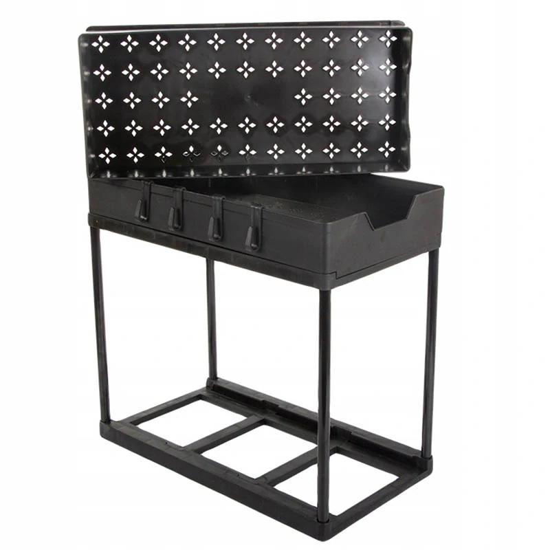 Organizér s výsuvnými policami 40x36x22cm čierny