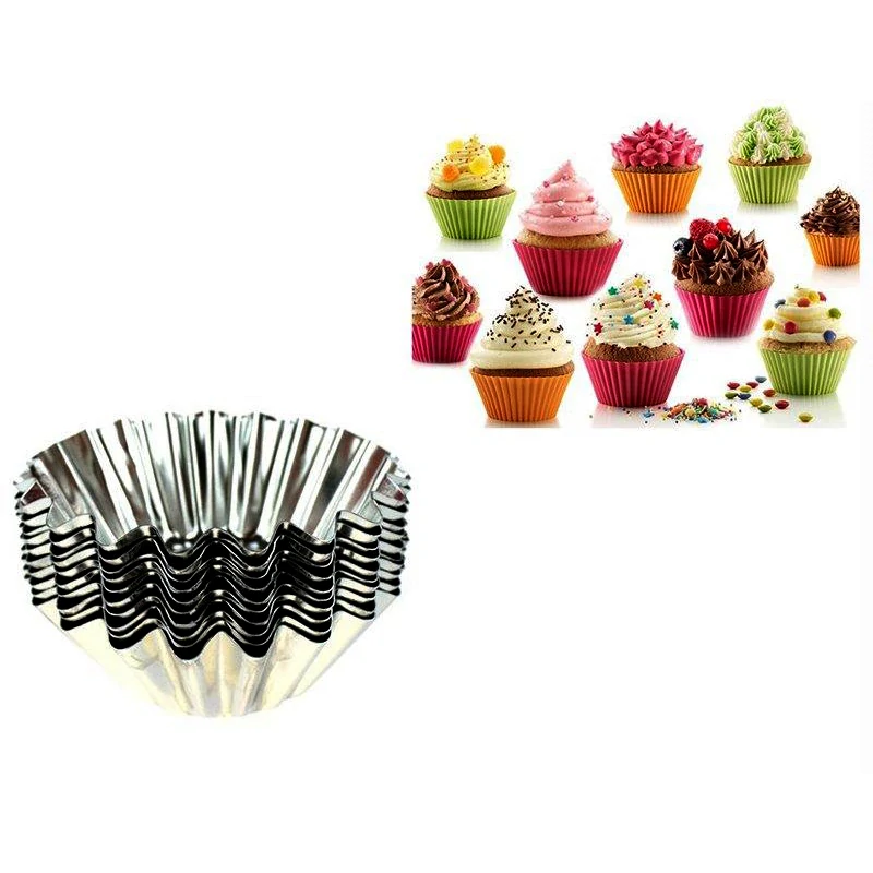 Formičky na muffiny kovové - 10ks 